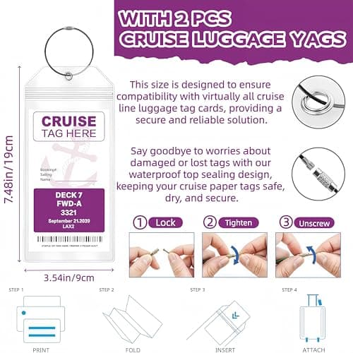 Magnetic Clothesline for Cruise Ship Approved 2026 Cruise Essentials, Travel Washing Line with 2 Magnetic Hooks for Cruise Cabins, Travel Clothes Line with 2 Luggage Tags for Cruise Ship, Indoor, RV — view 5