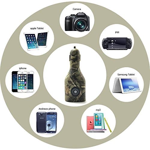 NDLBS Dual USB Car Charger,2-in-1 Car and Home Portable Travel Charger with Foldable Plug for iPhone iPad Galaxy LG (Camouflage) — view 6