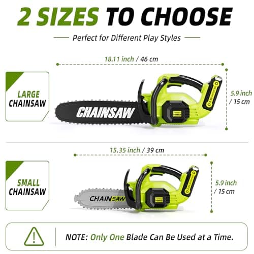 Pandapop Kids Tool Set, 2-in-1 Toy Chainsaw, Kids Outdoor Toys — view 5