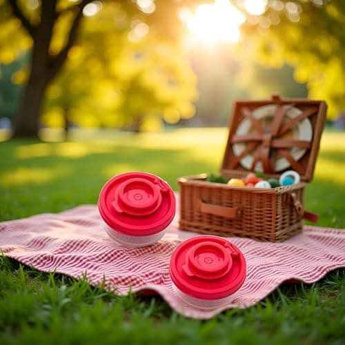 2Pcs Red Small Salt and Pepper Shakers for On The Go - Mini Shaker Set for Salt and Pepper with Lid to Take with You - Perfect for Travel, Camping and to-Go 40G, Salt Shakers，Salt and Pepper — view 5