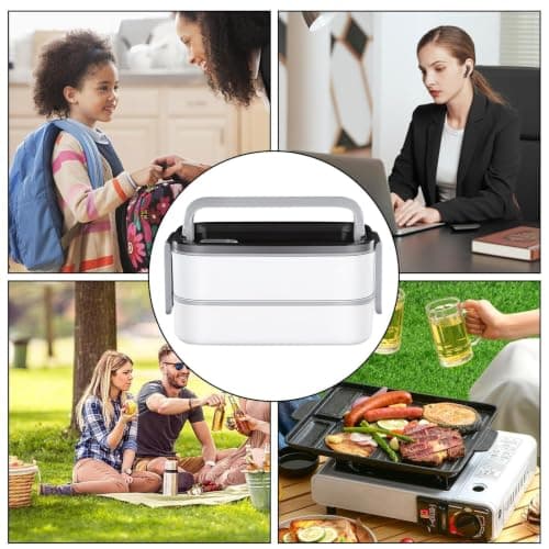 Thermal Lunch Box | 2-Tier Meal Storage Container with Handles — view 4