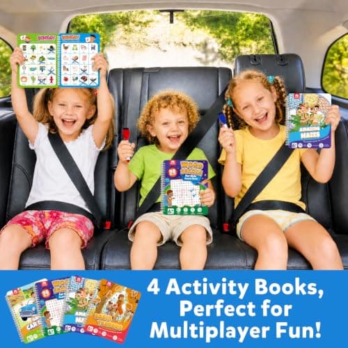 Coogam 4Pcs Activity Travel Maze Book Game for Kids Ages 3-8 — view 3