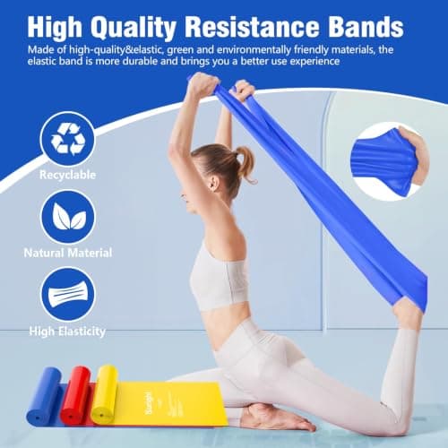 Suright Resistance Bands 2M, Exercise Band with 3 Resistance Levels — view 3