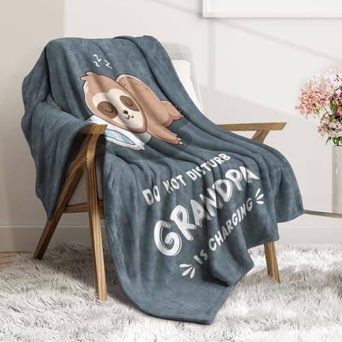 Grandad Gifts, Grandad Birthday Gifts, Flannel Blanket Gifts for Grandpa — view 4