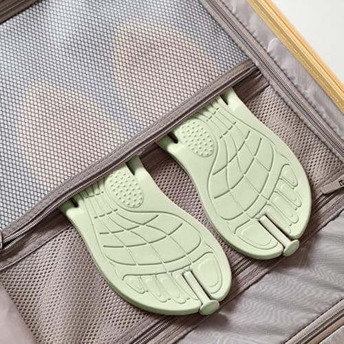 Portable Travel Slippers for Women and Men, Quick-Dry Shower Sandals with Non-Slip Rubber Sole for Indoor, Outdoor, Beach, Pool, and Spa Use, Lightweight and Foldable Design (Green, 10.5) — view 2