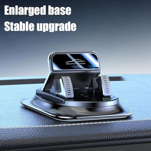 360 Rotating Car Phone Mount for Dashboard,Automatic Locking Anti-Slip Phone Mount,Single-Hand Operation Smartphone Holder for Hands-Free,Universal Car Mobile Holder for All CellPhone — view 6