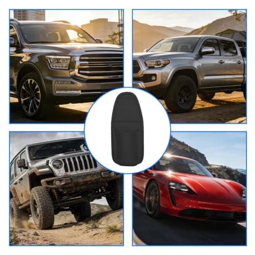 Car Door Cup Holder, PU Leather Wide-mouth Organizer for Drinks & Phone — view 6