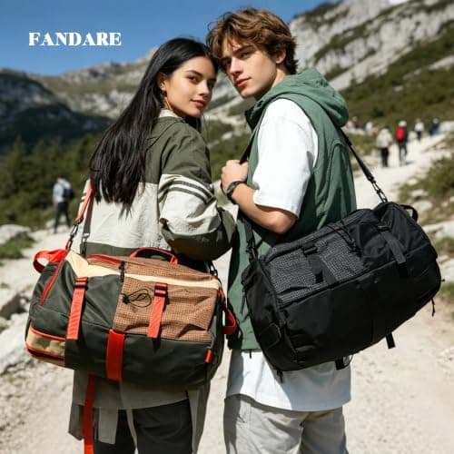 FANDARE 30L Travel Duffle Bag for Men Women Convertible Weekender Backpack — view 2