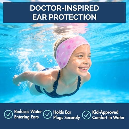 Limmys Swimming Headband for Kids and Adults – Non-Slip Neoprene Ear Band — view 2
