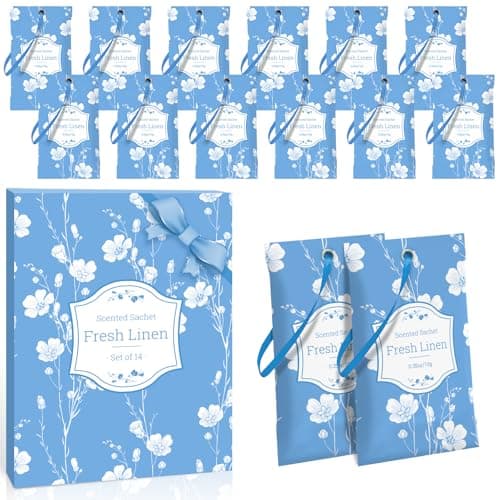 LASENTEUR Fragrance Bags, Linen Wardrobe Fragrance, 14 Pieces