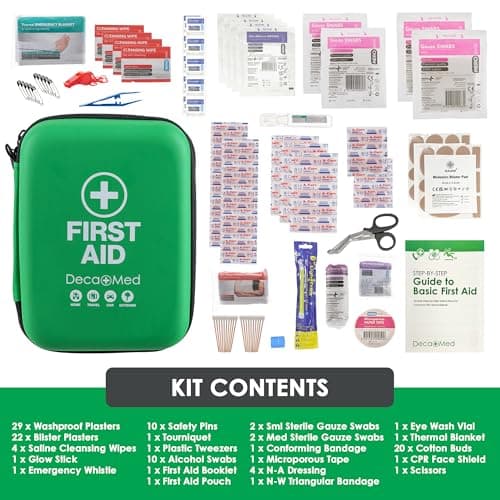 Deca+Med Premium First Aid Kits | Safety Essentials for Home, Office, Car, Caravan, Travel, and Camping (Hard Shell Outdoor First Aid Kit) — view 2