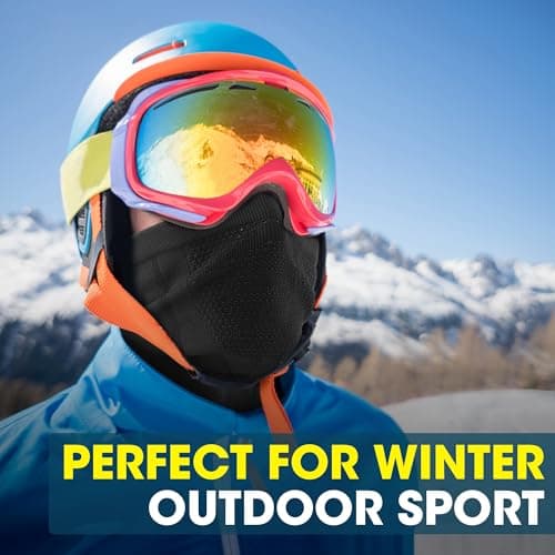 WTACTFUL Winter Neck Warmer Half Face Mask, Windproof Thermal Anti-Fog — view 5