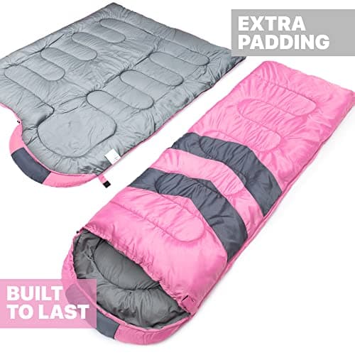 MalloMe Sleeping Bags for Adults & Kids Sleeping Bag 3-4 Season - Ultralight Backpacking Sleeping Bag Cold Weather & Warm, Lightweight Compact, Single Adult Girls Boys Winter Sleep Camping Accessories — view 3