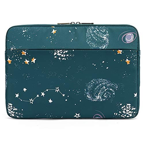 KAYOND 14 inch Laptop Sleeve, Compatible MacBook pro 15.4（2017-2020） and 14 inch Notebook Computer, Water Repellent Laptop Bag,Shockproof case (14-14.1 inch, Starry Sky) — view 2