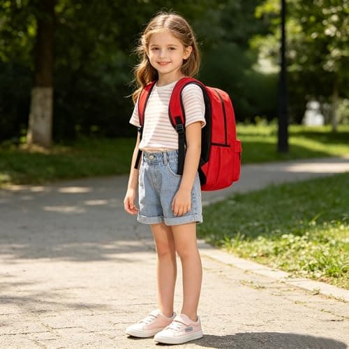 POWOFUN 15 inch Kids Elementary Backpack Lightweight Casual Travel — view 4