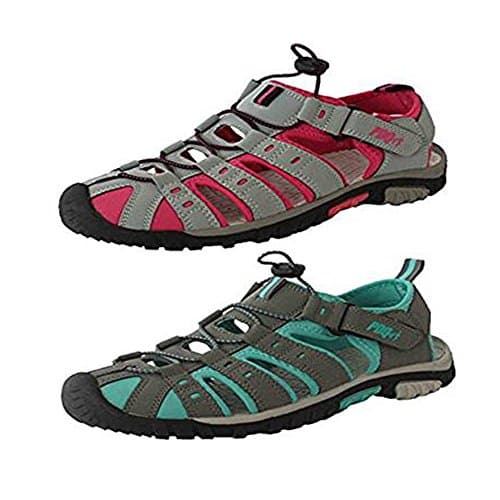 Women's Girls PDQ Walking Sandal Shoe Summer Hiking Beach Sports Sandals - UK6/EU39, Turquoise