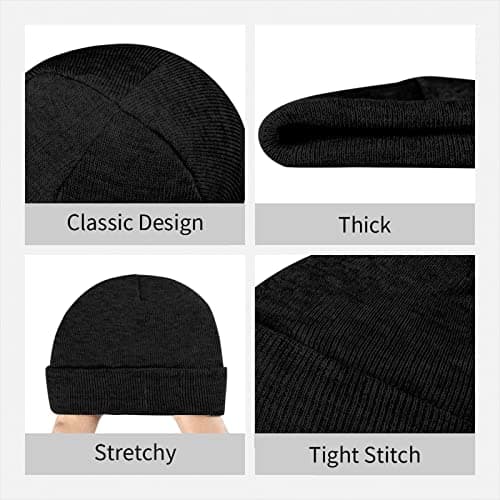 RoMuka Travel Mountain Scenery Knitted Woolen Hat - Velvet Patch Winter Warm Hat Suitable for Home Or Outdoor Activities, Travel Mountain Scenery, One size — view 4