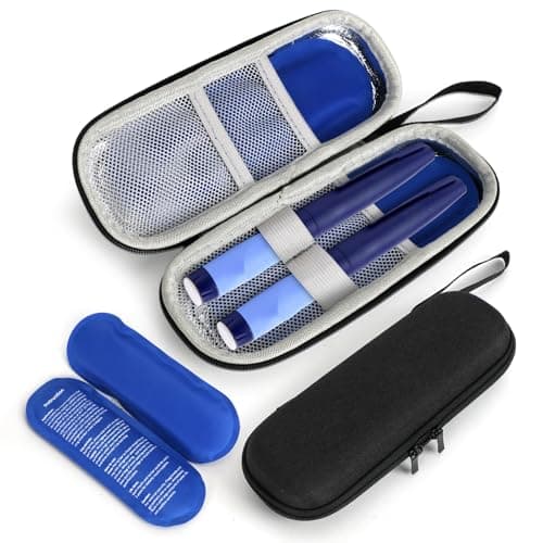 MOSTFUN Insulin Cooler Travel Case with 2 Ice Packs, Insulin Pen Case