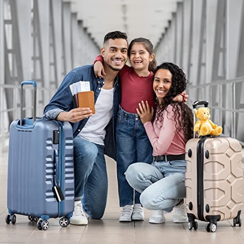 Luggage Tags, 2Pcs Aluminum Alloy Baggage Labels, Suitcase ID Tag Set, Handbag Tag Labels Travel Accessories for Checked Luggage, Hand Luggage and Handbags - Black & Silver — view 6