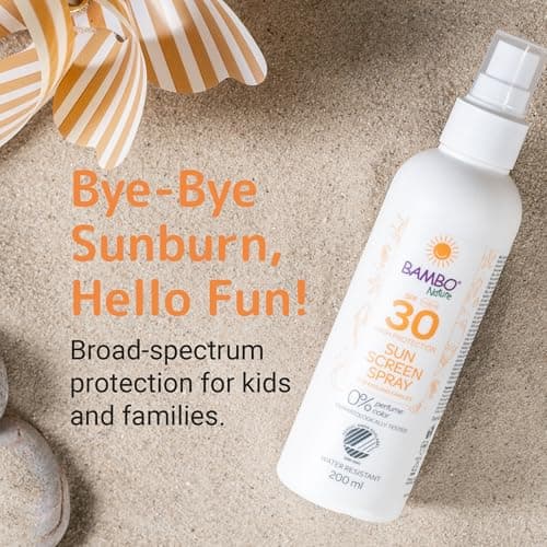 Bambo Nature Suncream Spray, 200ml, SPF 30 Sun Screen, Colourant & Fragrance Free, Sunscreen To Protect Your Skin, Dermatologically Tested — view 3