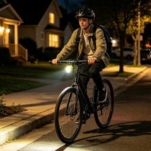 Bicycle Headlight 1200LM USB Rechargeable Waterproof Fast Charging — view 3