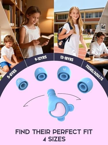 Naiicute Kids Ear Plugs 6+yrs, Reusable Noise Canceling Ear Protection 26dB — view 3