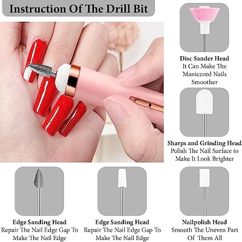 Rechargeable Electric Nail Drill 5-in-1 Manicure & Pedicure Nail Kit — view 6