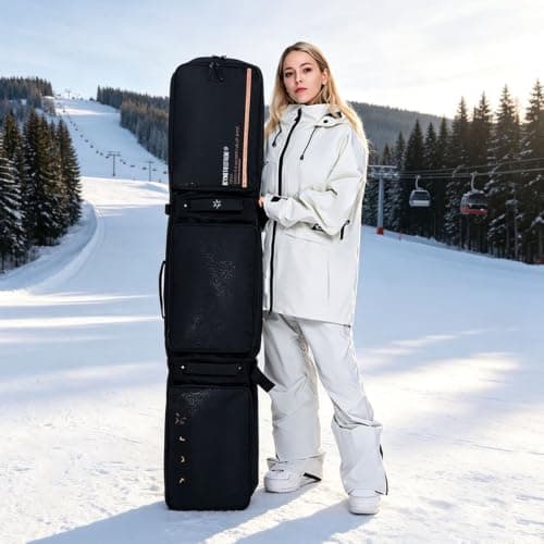CDJBHW Ski Bag Purple Men's Large Capacity Partitioned Snow Proof Women's Travel Backpack (168cm) — view 3