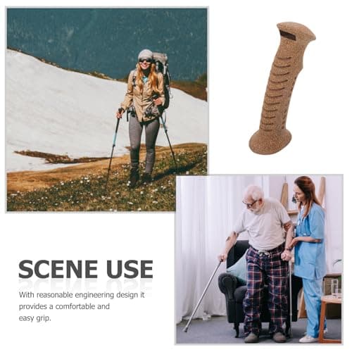 Brown Cork Trekking Pole Handle Replacement for Hiking and Ski Poles — view 3
