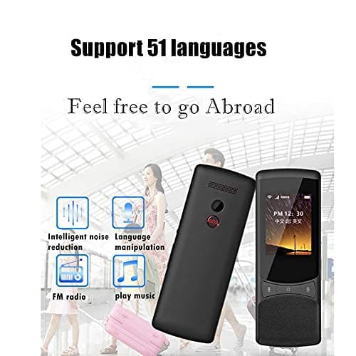 Smart Voice Translator, 2.4Inch Touch Sn Portable Device - 75 Languages Instant Two-Way Translation, Ideal for Travel, Learning, Business, Red — view 5