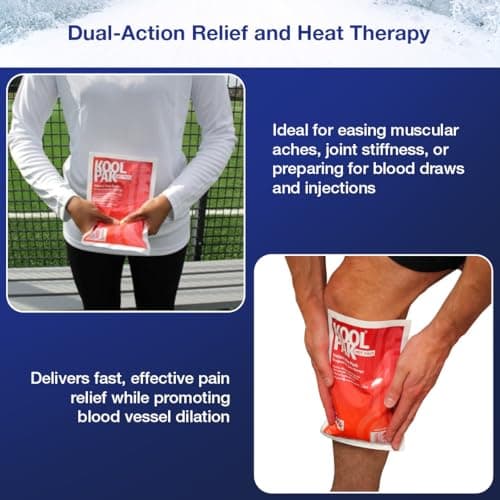 Koolpak Instant Heat Pack - Soothing Pain Relief for Neck, Back, Shoulder & Arthritis - Portable Single-Use Hot Packs Stay Warm 40 Mins | Compact Size 15x23cm for First Aid, Travel, Camping (20 Pack) — view 4