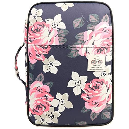 JAKAGO A4 Document Case, Multi-Pocket Portfolio Folder, Travel Portfolios