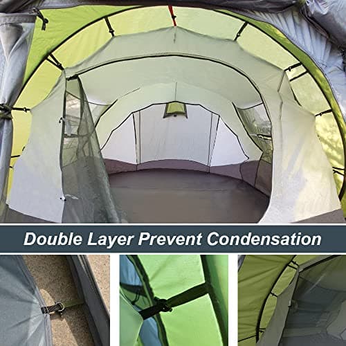 Pop Up Tent for 4-6 Person Camping Tent Waterproof 5000mm Double Layer — view 4