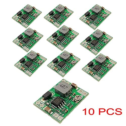 JZK 10 PCS Mini Size MP1584EN DC-DC Output Voltage Adjustable Step-Down Module, 3A Buck Converter, Adjustable 24V to 12V, 9V, 5V, 3V — view 5