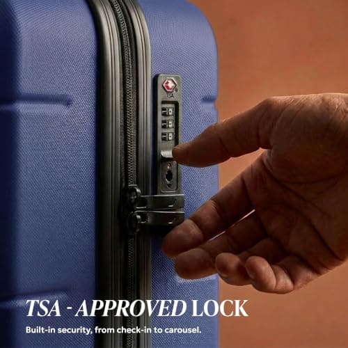 LUGG - Jetset 32 Inch Large Suitcase – Lightweight Hard Shell Luggage with TSA Lock – Water-Resistant ABS Spinner Suitcase – 4 Wheels – 86x58x31cm Travel Bag — view 6
