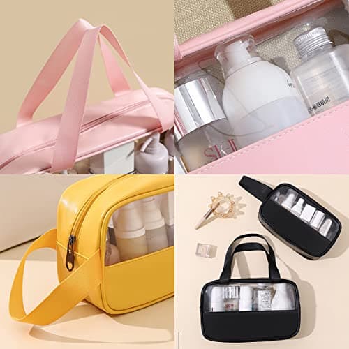 Mikytoper Clear Toiletry Bag 3 pcs, Waterproof Wash Bags Set in PVC — view 6