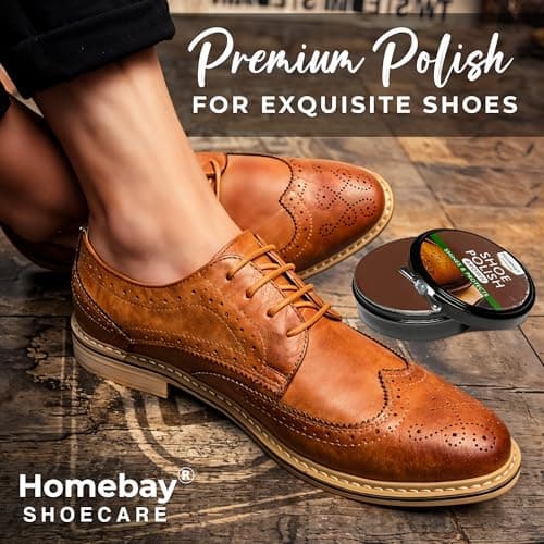 6pc Black & Brown Shoe Polish Kit For Leather Shoes With Carry Pouch — view 6