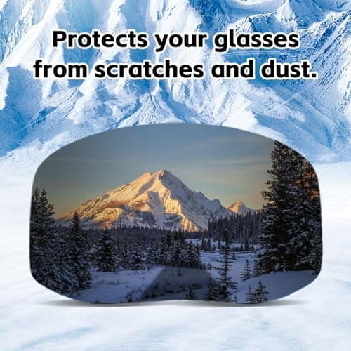 HINFHI 2 Pieces Of Ski Goggles Protective Cover, Ski Goggles Accessories, Anti-Scratch Protective Cover, Ski Equipment. — view 3