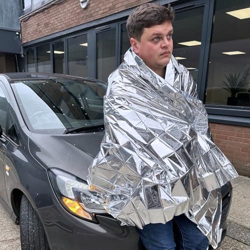 Value Aid Adults Foil Blanket 12 Pack — view 3