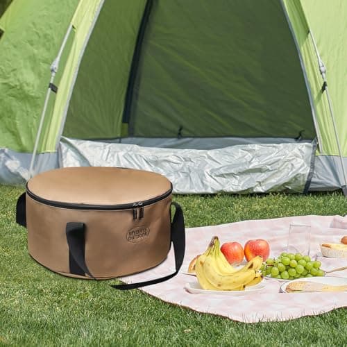 Outdoor Cookware Travel Bag - Folding Camping Stove & Utensils Storage — view 3