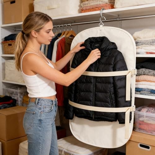 Closet Press Board - Wardrobe Divider for Travel | Shirt Folder involving Non-Slip & Stackable Frame for Heavy Coats, Suitcases, Home Shelving and Apparel Protection — view 4