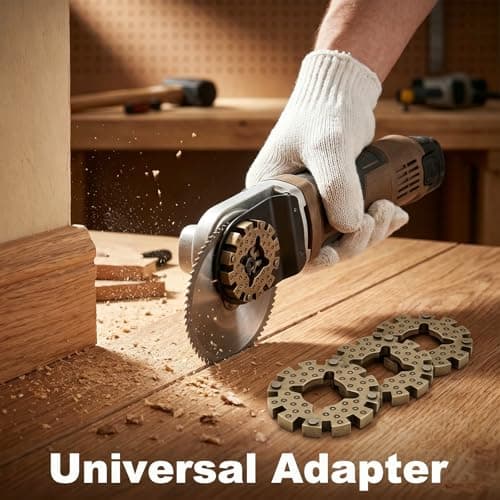 Guttiuaa 4 Pcs Universal Oscillating Saw Blade Adapter, Metal Adapter Compatible with Most Oscillating Multi-Tools for DIY Projects and Woodworking — view 4