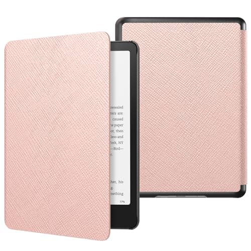 MoKo Case for 7" Kindle Paperwhite 12th Gen 2024/Colorsoft,Rose Gold