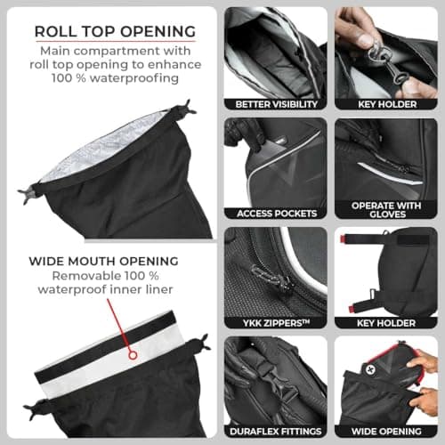 ViaTerra Waterproof RE Himalayan 450 Motorcycle Trail Pack Crashbar Bags — view 6