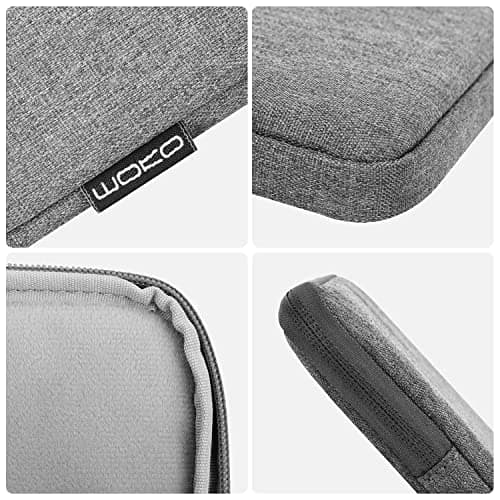 MoKo 9-11 Inch Tablet Sleeve Bag Carrying Case for iPad Air M3, Pro 11 M4, Air 5/4/3, 10/9/8th Gen, Tab S8/S9 11", Light Gray — view 6