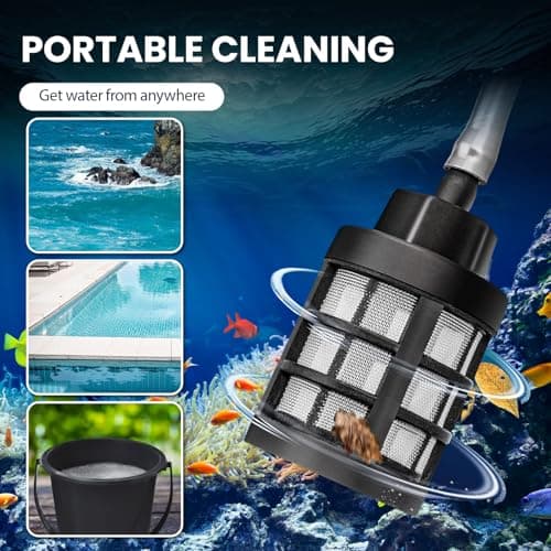 21V 35bar-High Pressure Cordless Pressure Washer, 6-in-1 Adjustable Nozzle, 240L/h Portable Pressure Washer with Battery, 5m Hose, for Car Floor Garden Cleaning Watering (B-2 batteries) — view 6