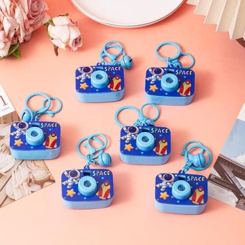 Mini Camera Keychain Projector Space Astronaut LED Projector Backpack Decor — view 4