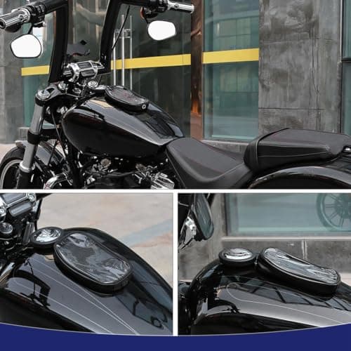 Motorcycle Fuel Bag - Heavy Duty Magnetic Tank Pouch with GPS Pocket - Weather Resistant Storage for Metal Gas Tanks on Street Bikes and Cruisers 18cm — view 4