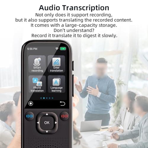 Voice Translator with Large Screen, Offline Language Translator for Real Translation, Portable Travel Interpreter Supporting 142 Languages, Multi Language Communicator Device — view 5