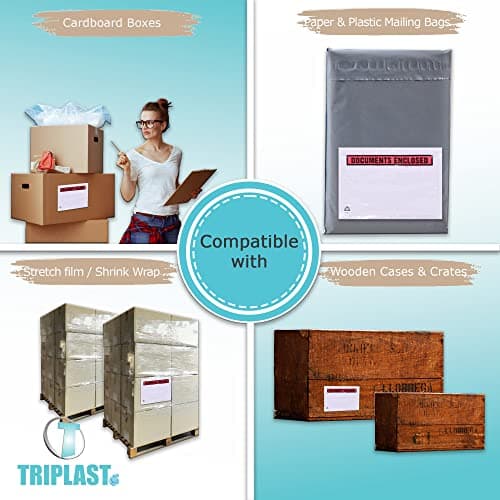 Triplast 200 x A5 Printed Document Enclosed Wallet (225 x 165 mm) | Peel & Seal Clear Plastic Envelopes/Sleeves/Pockets/Wallets | Attach Invoices, Packing Lists & Delivery Notes to Parcels — view 6